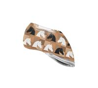 Horse Brown print Golf Iron Head Covers with Easy On Off Thick Protective Design Scratch Resistant Fit All Brands Irons