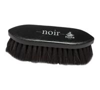 Haas Black Fur Brush with 5 cm Long Horsehair Bristles Size 17.5 x 5.5 cm
