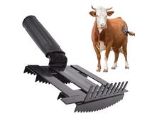 Horse Brush Tool - Equine Hair Removal Comb, Stable and Farm Use Compact Size with Soft Bristles for Pet Horses Cattle Goats Sheep Livestock Care Outdoor Grooming and Daily Maintenance