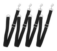 Horse Bucket Holder Nylon Adjustable Straps 4pcs for Water Buckets | Secure Hold, High Strength, Versatile Use, Black Finish, Horse Stall Buckets, Farmhouse, Rope