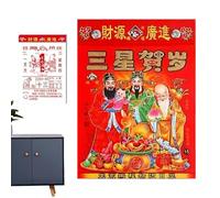 Horse Calendar 2026, Chinese Tear-Off Calendar for Daily and Annual Planning, Chinese Calendar 2026 as Wall Decoration, for Home Office, Home and Family with Agenda for Organising