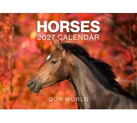 Horse Calendar 2027, Large 12 Month 2027 Calendar Wall Hanging | Month to View Wall Calendar 2027 with Notes & Checklist Pages. 2027 Wall Calendar UK Made by Our World