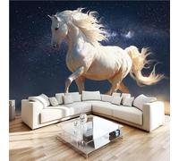 Horse Celestial Animal 3D Photo Wallpaper Non-Woven Wall Mural Wall Mural Decoration Poste Premium Wallpaper Wall Art for Living Room Bedroom W366xH254 11yf179