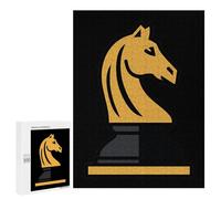 Horse Chess1 Piece Knight Novelty Wooden Jigsaw Puzzle Funny Wood Puzzles Wall Art 300 5001000 Pcs