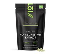 Horse Chestnut Extract 5000mg - 10% Aescin (50mg per Capsule) - 90 Vegan Capsules - High Strength Aesculus Hippocastanum Supplement - 3 Months Supply - By Alpha01