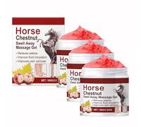 Horse Chestnut Joints and Muscles Massage Gel, Foot Relief Gel Gentle Massage Formula, Mild and Non-Irritating, for Post-Workout Stiffness & Travel for Men and Women 100g (3)