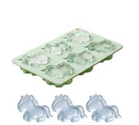 Horse Chocolate Mold | 6 Cavity Plaster Mold - Chocolate and Candy Molds | for Soap, Candy, Pastry, Cake, DIY, Gummies and Gelatins
