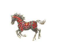 Horse Christmas Ornament,Horse Ornaments for Christmas Tree Elegant 2d Horses Acrylic Ornament 2026 Year of the Horses Keepsake with Rhinestones for Xmas Tree & Car Mirror Decoration (G)