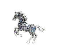 Horse Christmas Ornament,Horse Ornaments for Christmas Tree Elegant 2d Horses Acrylic Ornament 2026 Year of the Horses Keepsake with Rhinestones for Xmas Tree & Car Mirror Decoration (I)
