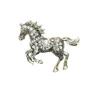 Horse Christmas Ornament,Horse Ornaments for Christmas Tree Elegant 2d Horses Acrylic Ornament 2026 Year of the Horses Keepsake with Rhinestones for Xmas Tree & Car Mirror Decoration (H)