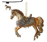 Horse Christmas Ornament Pendant 2D Acrylic Figurine