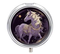 Horse Clip Art Pill Case Pill Box with 3 Compartments
