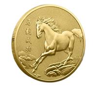 Horse Coin - Blessing Souvenir Coin,2026 Year Of The Horse Luck Keepsake Souvenir Blessing Decoration for Chinese New Year Home Desk Bookcase Men Women Adults Kids Collectors