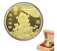 Horse Coin - Blessing Souvenir Coin - 2026 Year Of The Horse Souvenir Blessing Keepsake Chinese New Year Luck Collection for Adults Kids Desks Bookcases Home Women Decoration