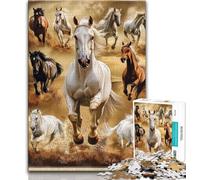 Horse Collage JigsawPuzzle 1000 Pieces for Teenagers,Challenging To Complete But Fun And Humorous Birthday Present,Gifts,Wall Art (50x75cm)