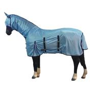 Horse Combo Fly Rug - Plain Horse Sheet with Free Fly Mask & Tail Cover Protection Equestrian Rug for Competition Riding Outdoors Yards Fields