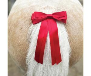 Horse Competition Warning Tail Ribbon - Red