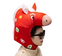 Horse Costume Hat - 13.78 Inch Polyester | PP Cotton Headwear - Fun Carnival Birthday Accessory for Women and Girls, Perfect for Fancy Dress, Theme Events and Creative Photos
