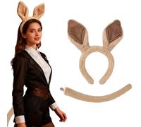 Horse Costume Headband - 2026 Cosplay Costume | Adults Animal Ears Headband with Tail,for Kids Teens Party Holiday Birthday Christmas Masquerade Celebration