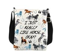 Horse Crossbody Bag Horse Gifts for Horse Lovers Equestrian Gifts Horse Riders Gifts I Just Really Like Horses Shoulder Bag