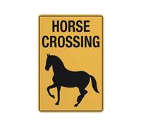 Horse Crossing Sign Sign, 8 X 12 Grade Reflective Sheeting Rust Free Aluminum, Weather Resistant, Waterproof, Easy To Mount