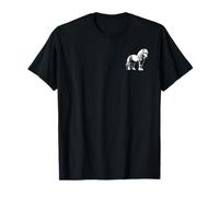 Horse Dad Mom Lover - Monochromatic Shetland Pony T-Shirt