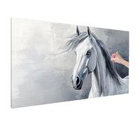 Horse Diamond Painting Kit for Beginners, Large Diamond Arts and Crafts for Adults 200x80cm, 5D DIY Crystal Art Abstract, Gem Art and Hobbies for Adults Women, Christmas Decorations and Gifts G-99