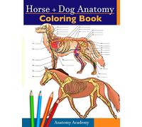 Horse + Dog Anatomy Coloring Book: 2-in-1 Compilation | Incredibly Detailed Self-Test Equine & Canine Anatomy Color workbook | Perfect Gift for Veterinary Students, Animal Lovers & Adults