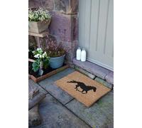 Horse Doormat - Regular 60x40cm Artsy Mats Black 40cm x 60cm