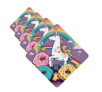 Horse Doughnut Rainbow Car Air Fresheners Cards 4 Pcs Hanging Fragrance Scented Cards Long-Lasting Car Aromatherapy Tablets for Wardrobe Bathroom Car Interior Mirror Pendant Gifts