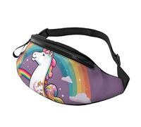 Horse Doughnut Rainbow Fanny Pack for Men Women Crossbody Waist Bag Waterproof Sports Belt Bag Outdoor Hip Pack