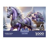 Horse-drawn Cart in Rural Farm Landscape Securely Fitted Pieces Suitable for Long Hour Relaxation, Brain Training And Personal Leisure Time 52x38cm/1000pcs