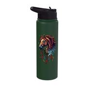 Horse Dreamcatcher Native American Indian Feathers Arts Stainless Steel Insulated Water Bottle