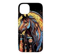Horse Dreamcatcher Native American Indian Feathers Tribal Case for iPhone 14 Plus