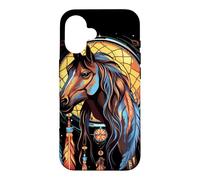 Horse Dreamcatcher Native American Indian Feathers Tribal Case for iPhone 16