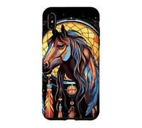 Horse Dreamcatcher Native American Indian Feathers Tribal Case for iPhone XS Max
