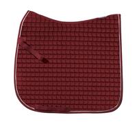Horse Dressage saddle pad in silver cotton Eskadron