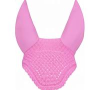 Horse Ear Bonnet - Silent Crochet Ear Net with Soft Cotton Covers, Noise-Reducing & Fly Protection for Riding Equestrian Horses -PINK (XL (Extra Large))