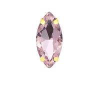 Horse Eye Colorful Sew On Rhinestones with Gold Claw Glass Crystal On Stone for Clothing Accessories(Pink,9x18mm 20pcs)