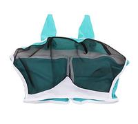 Horse Eye Mask, High Elastic Mesh Mesh Horse Fly Mask, UV Protection Detachable Breathable Horse Fly Mask with Ears for Horse Racing (L)