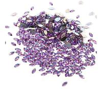Horse Eye Rhinestone Crystal Rhinestones Flatback Pearls Jewelry Clothing Accessories (Light Purple)