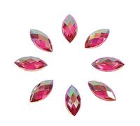 Horse Eye Rhinestone Crystal Rhinestones Flatback Pearls Jewelry Clothing Accessories (Rose red)