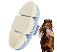 Horse Face Brush Flexible, Handmade Soft Horses Grooming Tool, Professional Dirt Removal Equine Hold In Hand
