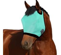 Horse Face Mask, Fly Masks for Horses Without Ears, Breathability, All-Day Protection, UV Protection(green)