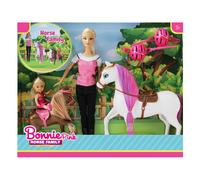 Horse Family Doll Gift Set with 2 Dolls, 2 Horses & Accessories