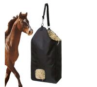 Horse Feed Bags - Slow Feed Hay Net | Large Capacity Equine Feeding | Heavy Duty Stable Run Barn Use, Hard Mesh Design
