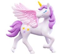 Horse Figurine Cake Topper, Horse Cupcake Topper For Kids, Cartoon Horse Birthday Decorations, Horn Horse With Wing Figurine