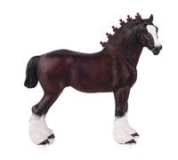 Horse Figurine Dark Bay 13x13x12cm Polyresin Realistic Shire Model Collectible