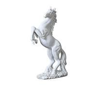 Horse Figurines, Standing Horse Sculpture Made of Resin, Table Decoration, Ornaments, White