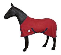 Horse Fleece Cooler Rug - Lightweight Travel Rug with Standard Neck Featuring Belly Straps - Comfortable Blanket Breathable Sheet for Outdoor Yards Stable